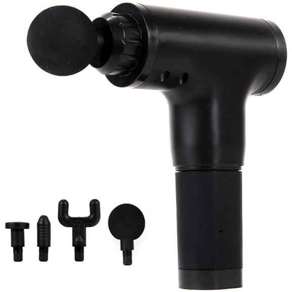 6 Speeds Standard Range Ergonomic Full Body Massage Gun, Stealth Black, by After Gym