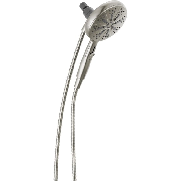 6-Spray Magnetic Shower Head with Handheld Spray, Brushed Nickel Shower Head with Hose, Showerheads & Handheld Showers, Handheld Shower Heads, Hand Shower