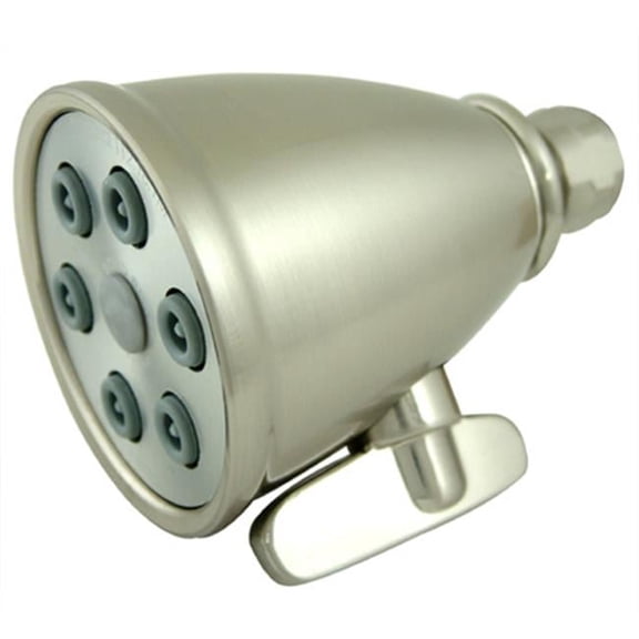 6 Spray Nozzles Power Jet Shower Head - Satin Nickel