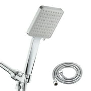 6-Spray Patterns High Pressure 4 in. Wall Mount Handheld Shower Head Polished Chrome