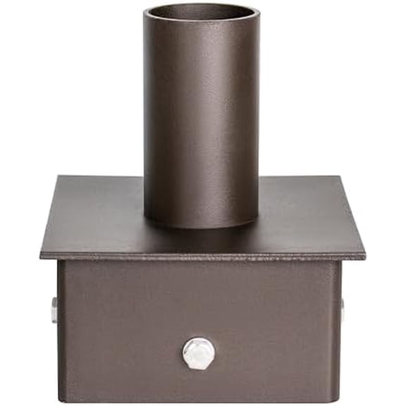 6" Square Pole Mount with 2-3/8" O.D. Tenon Adaptor Bracket, Light Pole Adapter for Slip Fit Mounting, Parking Lot Light, LED Shoebox Light Accessary$$Tools & Hardware Other