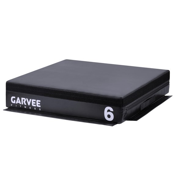 6" Stackable Soft Foam Plyo Box for Strength Training – Adjustable Jump Box for Home Gym, HIIT, Step Ups, Flexibility