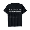 thumbnail image 1 of 6 Stages Of Debugging Funny Debug Algorithm Programmer T-Shirt, 1 of 5