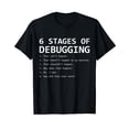 thumbnail image 1 of 6 Stages Of Debugging Funny Debug Algorithm Programmer T-Shirt, 1 of 5