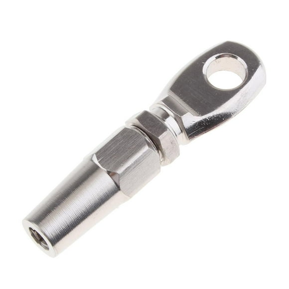 6 Stainless Shape Terminal Eyelet Hook, Swageless Eye Rigging for 6mm 1/4 inch Wire Rope
