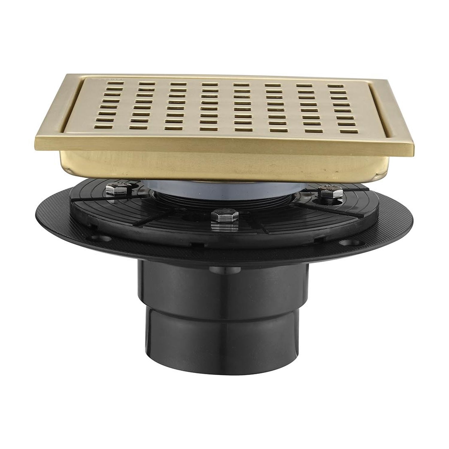 6” Stainless Steel Grid Shower Drain - Durable Bathroom Drain Cover ...