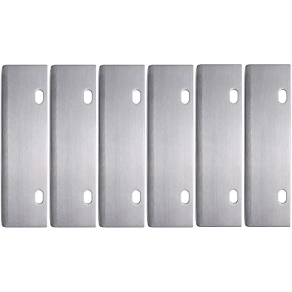 6" Stainless Steel Griddle Scraper Blades 6 Pack, Sharp Grill Scraper Blades, Replacement Blade for Griddle & BBQ Grill Scraper