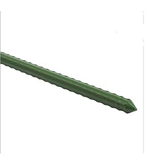 6' Steel Stake Plant Support - Green 10 pack 5/8" Thick