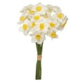 thumbnail image 1 of 6 Pcs Daffodils Artificial Flowers, Real Touch Fake Narcissus Flower 16.14 in Silk Spring Fake Flowers Wedding Floral Decor Bouquet for Home Party Wedding Office Anniversary Decor, 1 of 9
