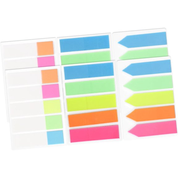 6 Stickers Book Stickers Labels Note Page Markers Colorful Reading Strips Office Supplies Instruction Sticker Stationery Notes The Pet Household Office Supplies Colorful