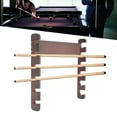 thumbnail image 1 of 6 Sticks Pool Cue Rack Wall Mounted Horizontal Storage Billiard Cue Holder for Play Room, 1 of 12
