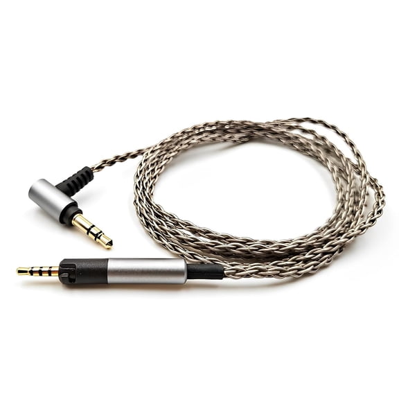 6-Strand 3.5mm to 2.5mm OCC Audio Cable 4ft Compatible with Sennheiser HD518 HD558 HD559 HD569 HD579 HD598 HD598SE CS HD599 HD400pro HD560S HD2.30 ATH-M40X M50X M60X M70X Earphones