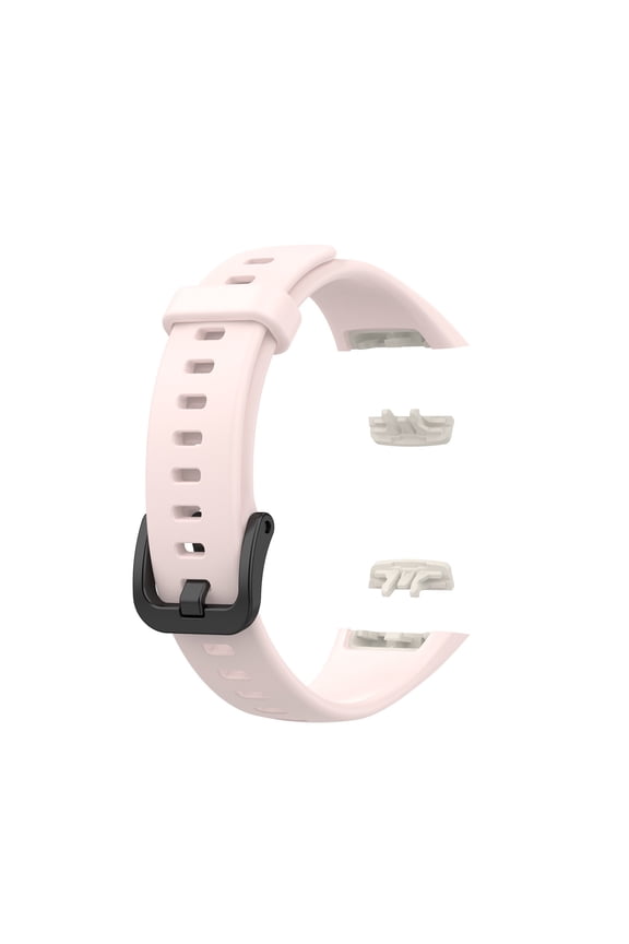 6 Strap, Gaqring Durable Replacement Wristband Solid Color, Easy Insert Premium Silicone Watch Band with Buckle for Fitness Daily Use, Pink