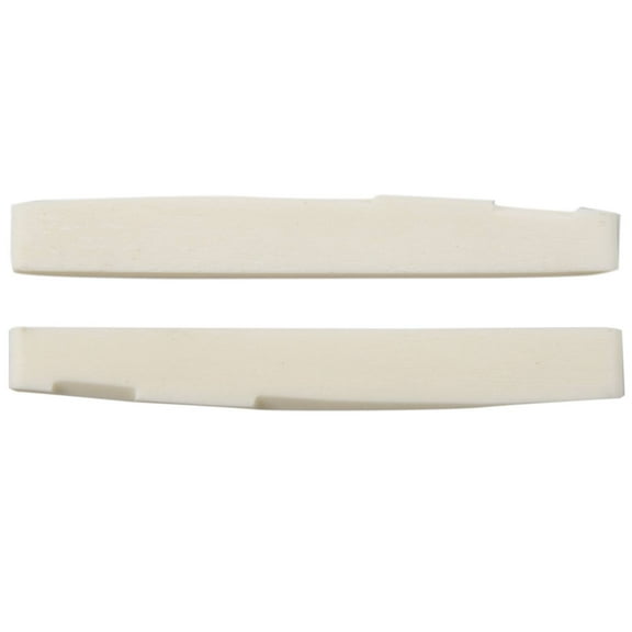 6 String Acoustic Bone Bridge Guitar Slotted Saddle Guitar Parts(Pack of 2)