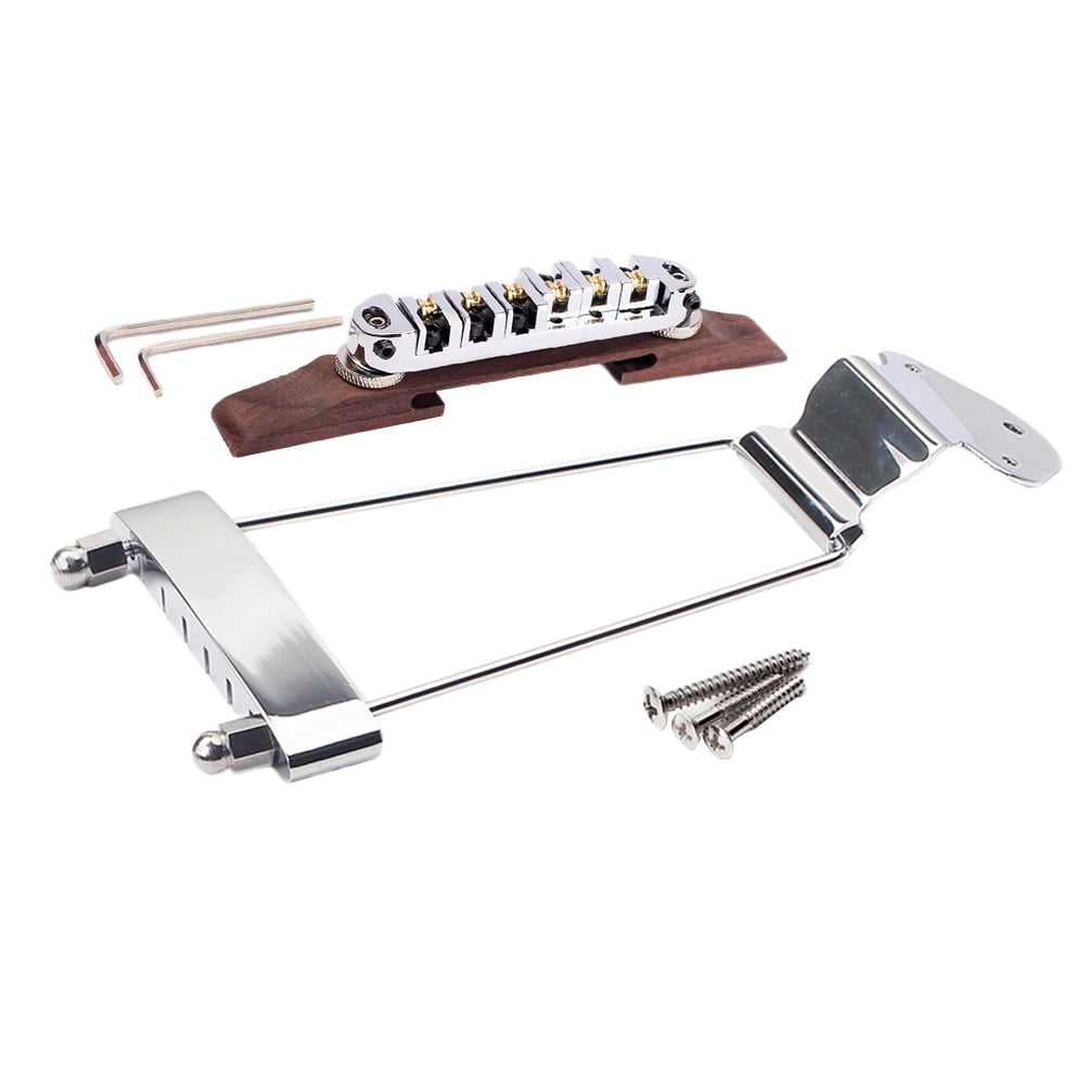 6 String Archtop Jazz Guitar Rosewood Bridge Height Adjustable