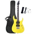 thumbnail image 1 of 6 String Beginners Electric Guitar with HSH Pickup, Bag/Strap/Amp Wire/Wrench Tool (Yellow), 1 of 7