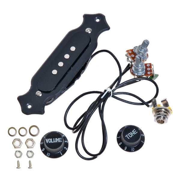 6 String Coil Guitar Harness Pickup Pre-Wired Single Tone With 1T1V TAPDRA Spare Part