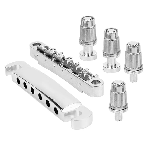 6 String Fixed Bridge Set Zinc Alloy String Base for LP Electric Guitar Accessories