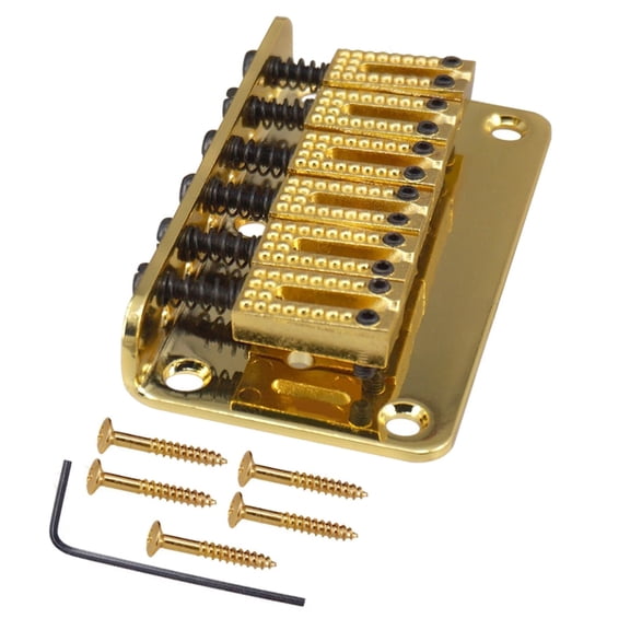 6 String Fixed Hardtail Bridge Top Load Tailpiece Electric Guitar Accessories