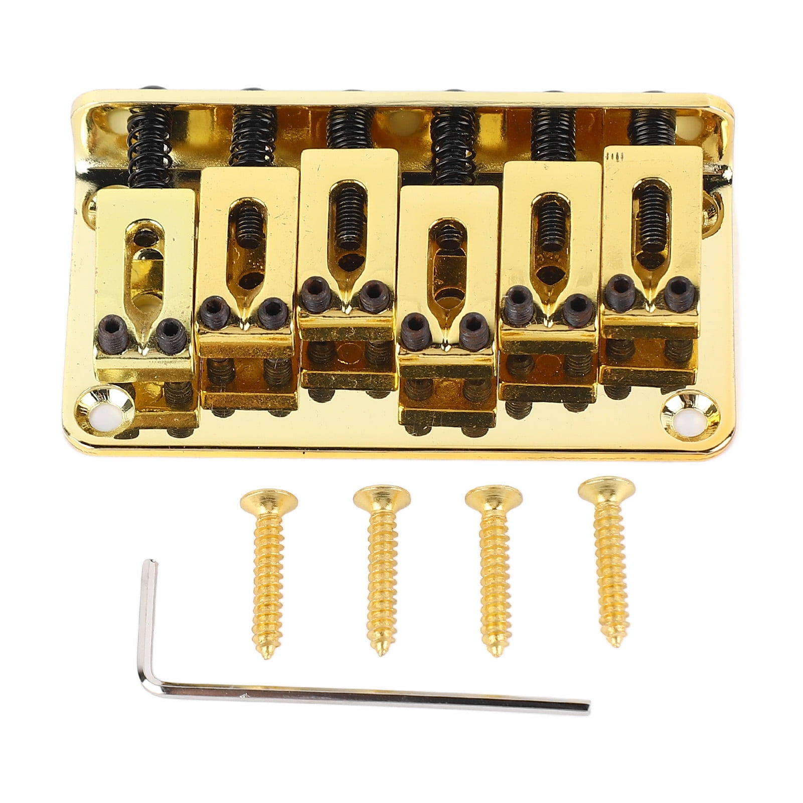 6 String Guitar Bridge Replacement Zinc Alloy Electric Guitar Saddle