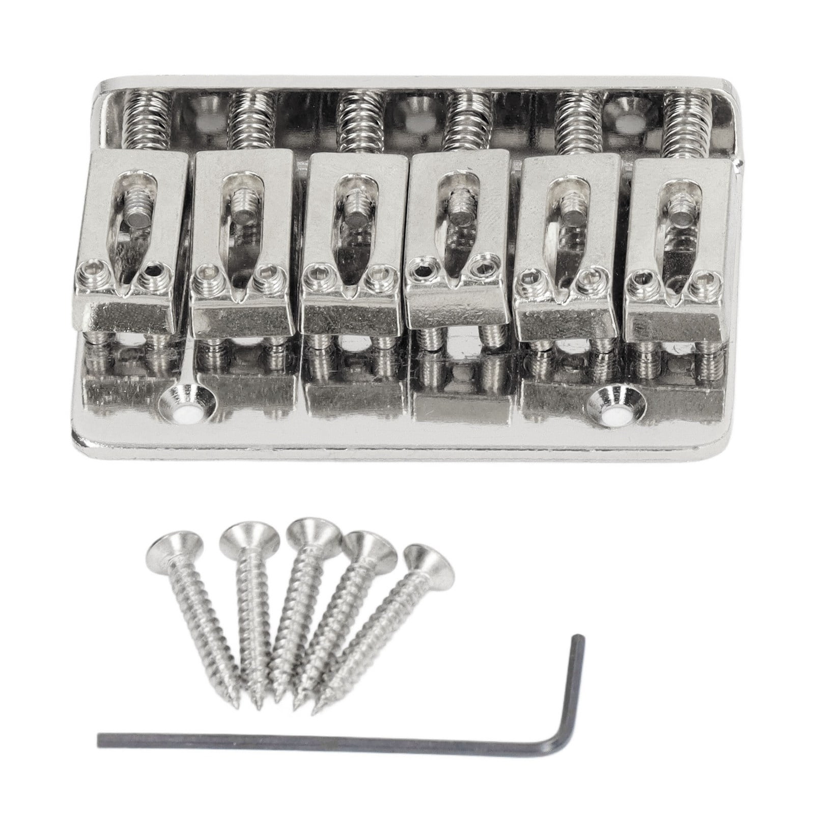 6 String Guitar Fixed Saddle Bridge Hardtail Top Loader Iron Electric