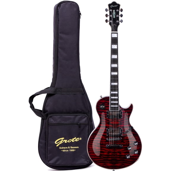 6String RightHanded S-003 Solid Body Electric Guitar with Dual Humbucker Pickups Red