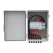 6 String Solar PV Combiner Box 63A Circuit Breaker Junction Box for Solar Panels