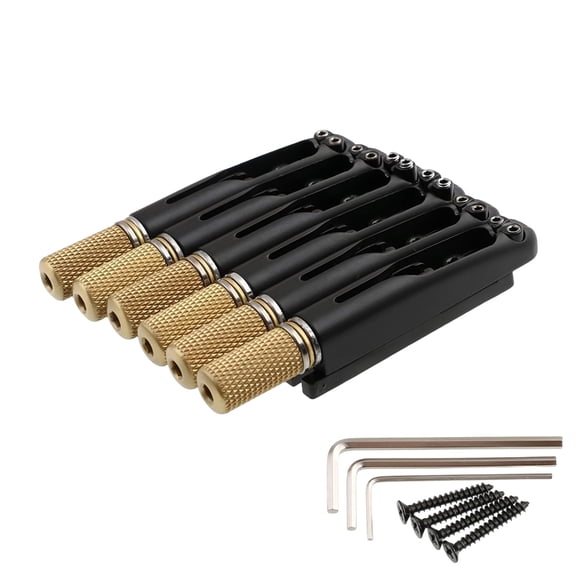 6 Strings Guitar Headless Saddles Bridge For Stable Intonation And Clear Tone