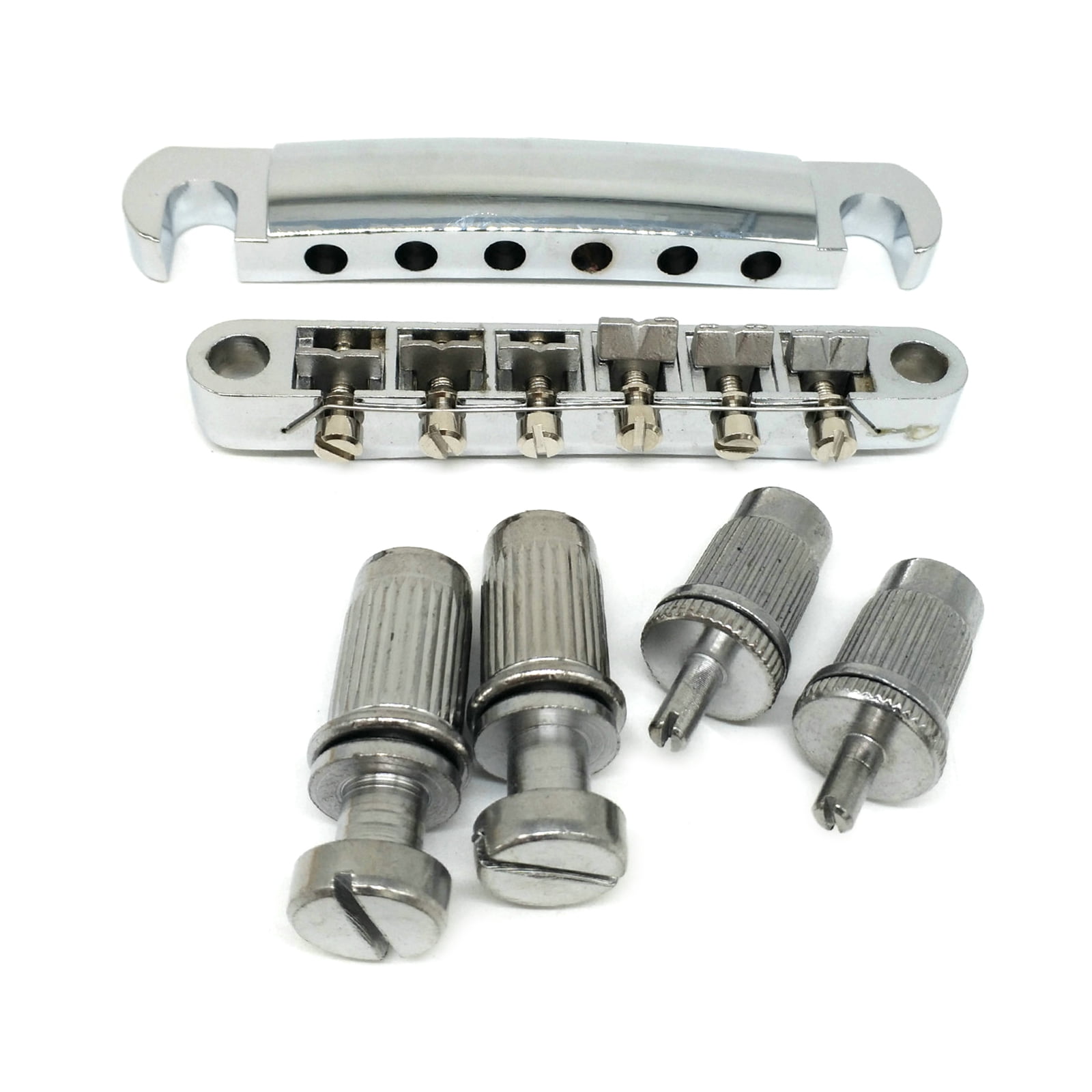 6 Strings O-Matic Guitar Bridge and Tailpiece with Studs Kits for LP ...