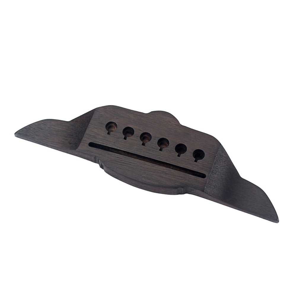 6 Strings Rosewood Saddle Thru Slotted Acoustic Guitar Bridge Swallow