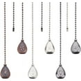 thumbnail image 1 of 6 Style Bronze Ceiling Fan Pull Chain Extender Fan Bulb Charm Pendant Adjustable Decorative Extension Connector Ball Bead Cord Replacement Hanging Ornaments, 1 of 8