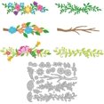 thumbnail image 1 of 6 Styles Overlay Flower Branches Cutting Dies Tree Leaf Die Cut Carbon Steel Leaves Die Cuts Stencils Card Making Scrapbooking Embossing Template for DIY Craft Albums Greeting Card Decor, 1 of 9