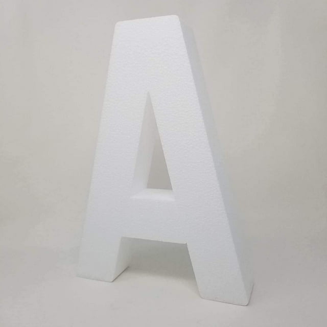 6" Styrofoam Free Standing Letters A-Z & Symbols