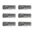 thumbnail image 1 of 6 Swivel USB Flash Drives Pack, 8GB - Pocket size, Long Data Retention - Grey, 1 of 5