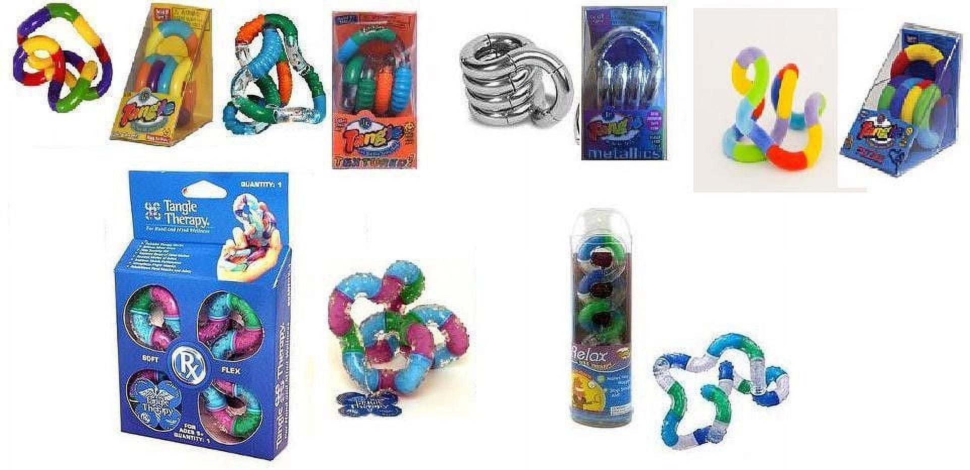 Toymendous Stretch Creatures - 3 Textured Stretchy String Fidget Sensory Toys, Pink Green Blue | Ages Kids 3+, Size: One Size