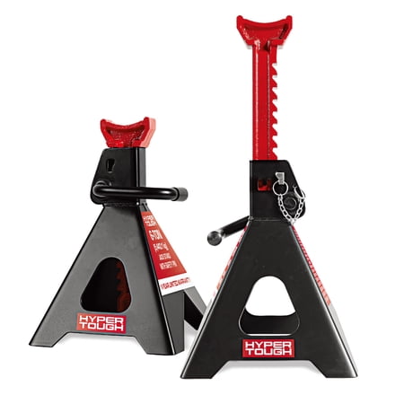 Hyper Tough T46002CW Heavy Duty Steel 6 Ton Jack Stands with Locking Pin