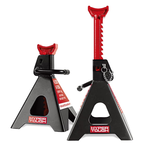 Hyper Tough T46002CW Heavy Duty Steel 6 Ton Jack Stands with Locking Pin