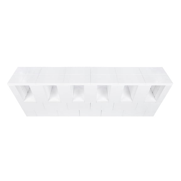 6' TV Stand and Console Kit - Light Blue
