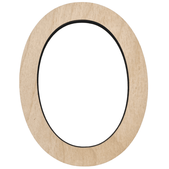 6" Tall BIRCH Wood Letter O | 1/4" Thick | Wood Craft Letter | Krafty Supply Lego House Font | Script Font