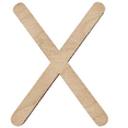 thumbnail image 1 of 6" Tall BIRCH Wood Letter X | 1/4" Thick | Wood Craft Letter | Krafty Supply Lego House Font | Script Font, 1 of 3