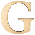 thumbnail image 1 of 6" Tall MDF Letter G | 1/4" Thick | Krafty Supply Letters | Times | Wooden Letter, 1 of 3
