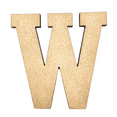 thumbnail image 1 of 6" Tall MDF Letter W | 1/4" Thick | Krafty Supply Letters | RockTimes, 1 of 3