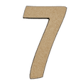 thumbnail image 1 of 6" Tall MDF Wood Number 7 | 1/8" Thick | Wood Craft Letter | American Font, 1 of 5