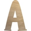 Crafts Central 6 Inch Pine Wood Alphabet Letters – Single Letter, Beveled Edges For DIY, Decor & Painting