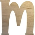 thumbnail image 1 of 6'' Tall Wooden Letter M, Unfinished Wood Material Craft Letter, Kids Project, 1 of 5