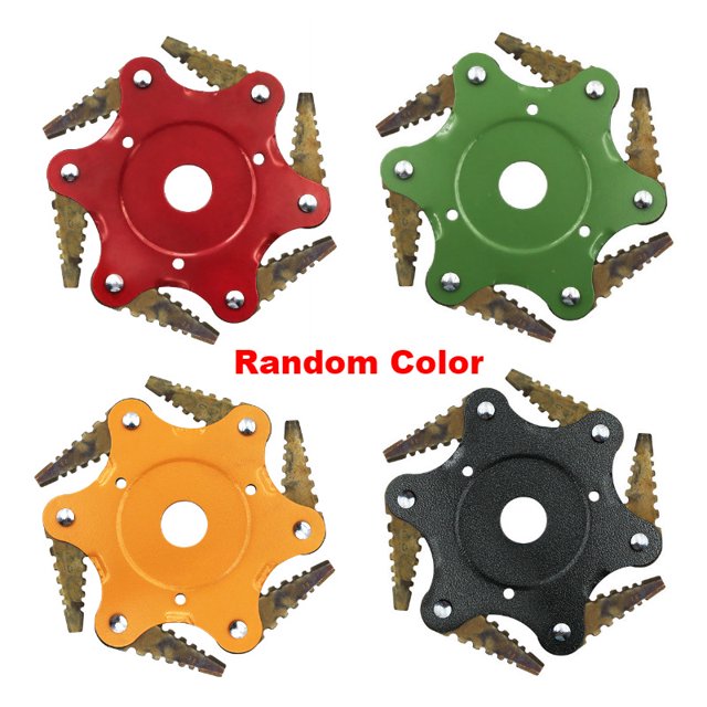 6 Teeth Brush Cutter Blade Trimmer Metal Blades Trimmer Head 65Mn Easy