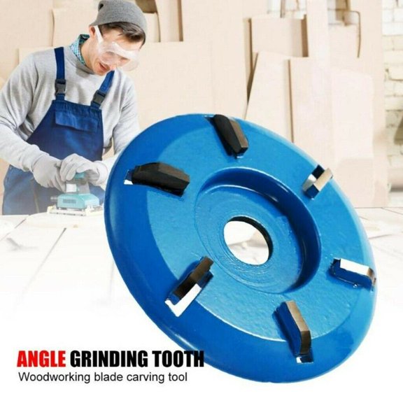 6 Teeth Power Wood Carving Cutter Disc Milling Attachment Tool For Angle Grinder