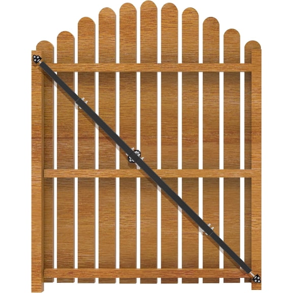 6' Telescopic Gate Brace,Extends from 40 to 76 Inches Adjustable Steel Anti Sag Gate Kit for Outdoor Yard Wooden Fence Gates