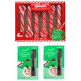 6 Thin Mint Dark Chocolate Hot Cocoa Spoons and 6 Peppermint Candy