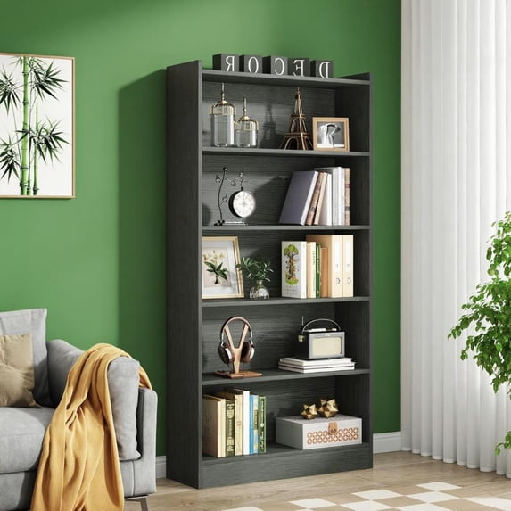 6-Tier 12-Cube Bookshelf 24x12x72 Inch, Narrow Tall Display Rack with ...